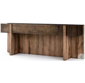 Bingham Rustic Oak Veneer Console Table