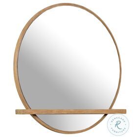 Arini Sand Wash Round Dresser Mirror