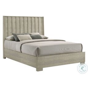 Channing Rough Sawn Grey Oak King Panel Bed