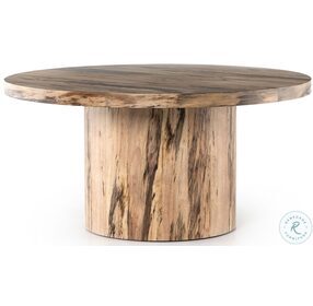 Hudson Spalted Primavera Round Dining Table
