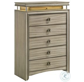 Giselle Rustic Beige 6 Drawer Chest