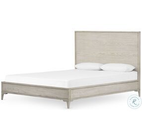 Viggo Vintage White Oak King Panel Bed