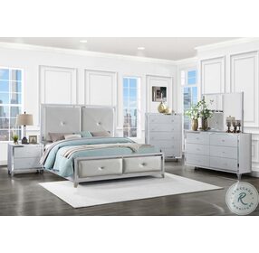 Larue Silver Panel Bedroom Set