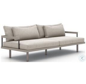Nelson Stone And Weathered Grey Outdoor Sofa
