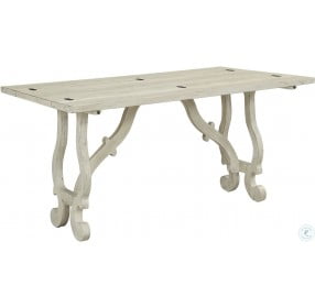 Orchard Park White Rub Fold Out Console Table