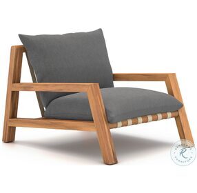 Soren Charcoal And Natural Teak Outdoor Chair