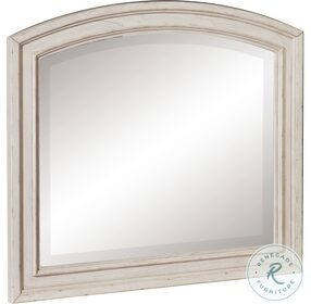 Bethel Wire Brushed White Mirror