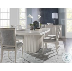 Signature Designs Cerused White Grey Sarto Extendable Rectangular Dining Room Set