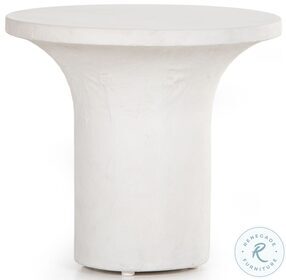 Parra White Outdoor Low End Table