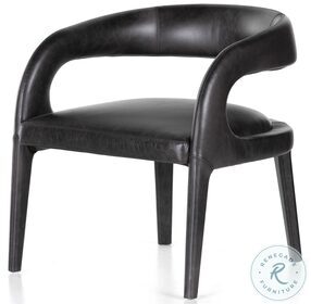 Hawkins Sonoma Black Leather Chair