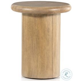 Zach Burnished Parawood End Table