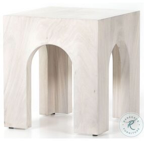 Fausto Bleached Guanacaste End Table