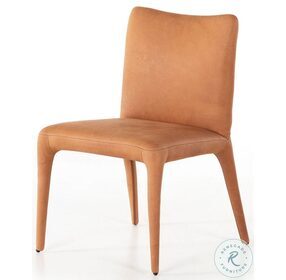 Monza Heritage Camel Leather Dining Chair