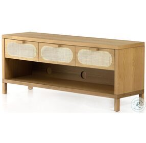 Allegra Honey Oak Veneer Media Console