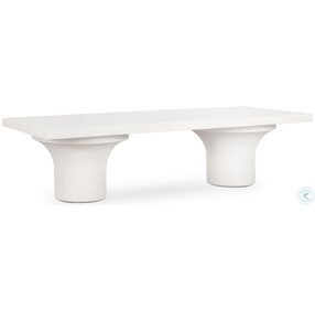 Parra White Outdoor Coffee Table