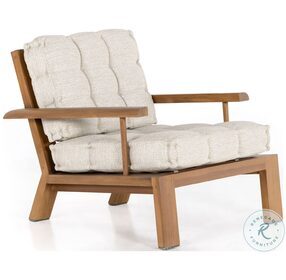 Beck Faye Sand And Natural Teak Outdoor Chair