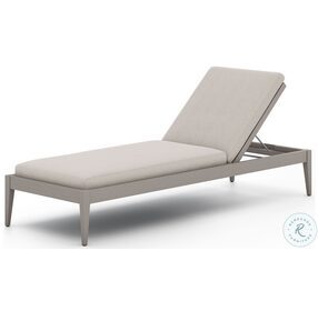 Sherwood Natural Ivory And Weathered Grey Outdoor Chaise