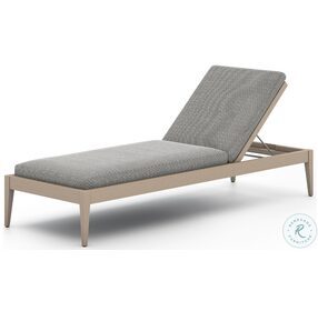 Sherwood Faye Ash And Washed Brown Outdoor Chaise