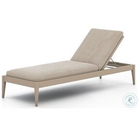 Sherwood Faye Sand And Washed Brown Outdoor Chaise