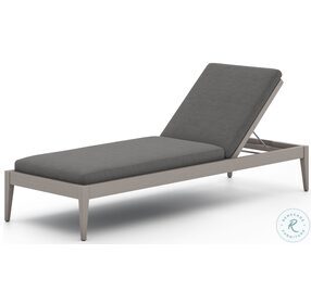 Sherwood Charcoal and Weathered Gray Outdoor Chaise