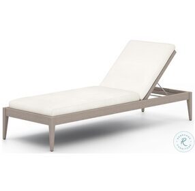 Sherwood Natural Ivory And Weathered Gray Outdoor Chaise