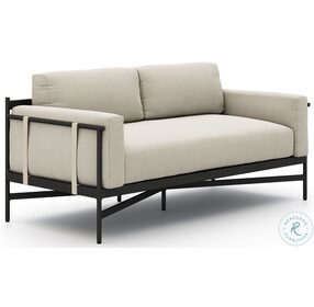 Hearst Faye Sand And Bronze Outdoor Loveseat