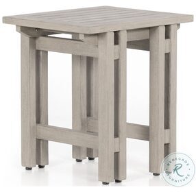 Balfour Weathered Grey Outdoor End Table