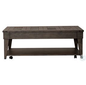 Arrowcreek Weathered Stone Lift Top Cocktail Table