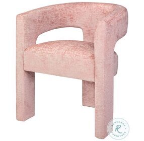 Gwen Pink Open Back Upholstered Dining Chair