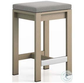Monterey Faye Ash And Washed Brown Outdoor Counter Height Stool