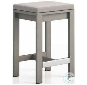 Monterey Stone And Weathered Grey Outdoor Counter Height Stool