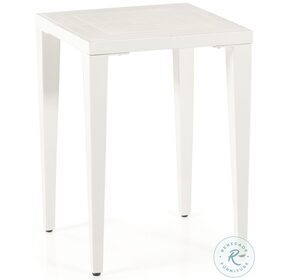Sabi White Ivory Outdoor End Table