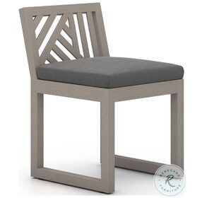 Avalon Charcoal And Weathered Grey Outdoor Dining Chair