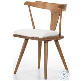 Ripley Cream And Sandy Oak Dining Chair With Cushion