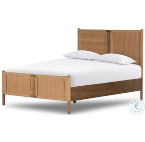 Liza Toasted Sungkai And Vintage Natural King Panel Bed