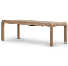 Everson Scrubbed Teak Extendable Dining Table