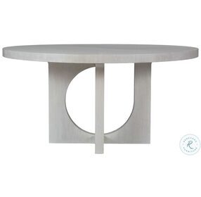 Signature Designs Misty White Gray Apostrophe Round Dining Table