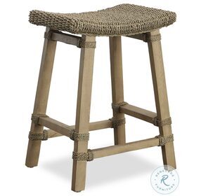 Everglade Natural Woven Seagrass Counter Height Stool