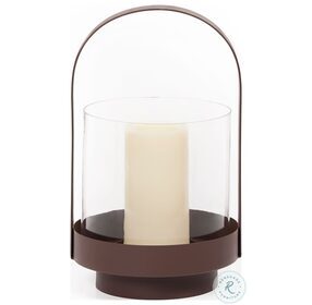 Angeles Red Clay Outdoor Small Lantern