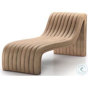 Augustine Palermo Drift Leather Chaise Lounge