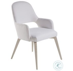 Mar Monte Pearl White Arm Chair