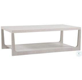 Mar Monte Ivory Marble And Soft Champagne Taupe Rectangle Cocktail Table