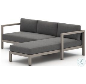 Sonoma Charcoal And Weathered Grey Outdoor 2 Piece RAF Sectional