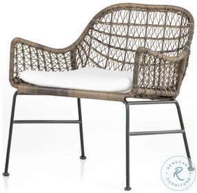 Bandera Distressed Grey Outdoor Chair With Cushion