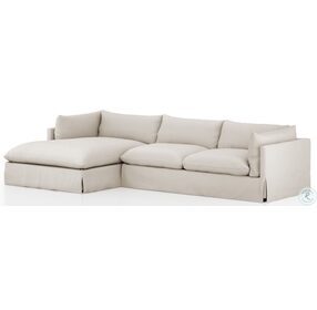 Habitat Valley Nimbus Slipcover 133" 2 Piece Sectional with LAF Chaise
