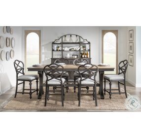 Kingston Sandalwood Brown And Dark Sable Counter Height Friendship Table Set