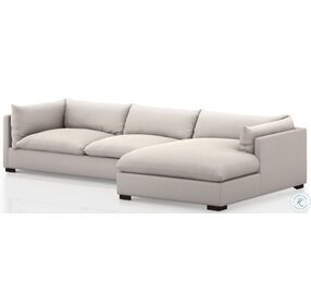 Westwood Bennett Moon 131" 2 Piece Sectional with RAF Chaise
