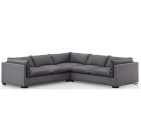 Westwood Bennett Charcoal 111" 3 Piece Sectional