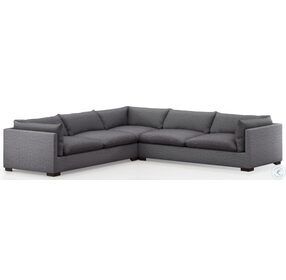 Westwood Bennett Charcoal 122" 3 Piece Sectional