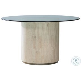 Signature Designs White Cassio 56" Round Dining Table